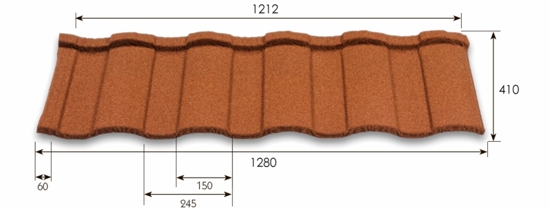 metrotile roman size